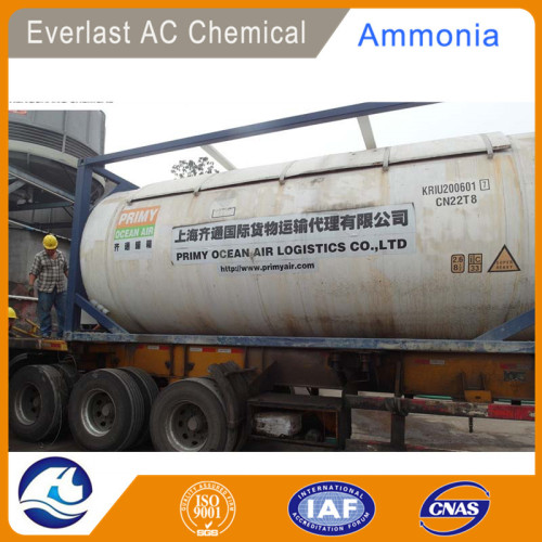 Verdeel Ammonia Bulk in iso tank