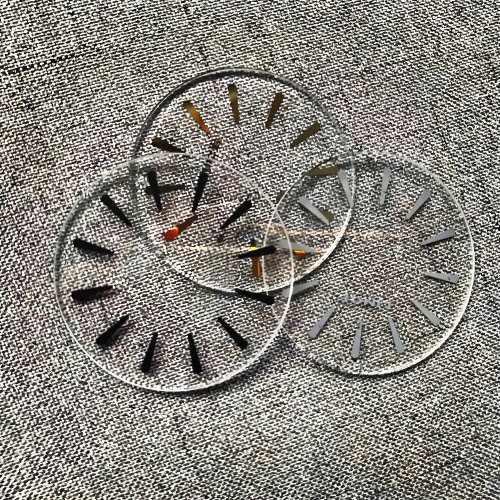 Relógio Clear Tela Tela Termil Termed Concled Coated