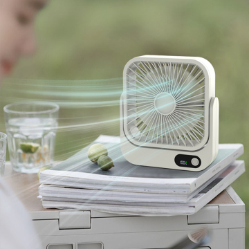 Ventilador de mesa USB portátil recargable de compensador de aire de escritorio