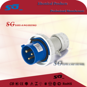 IP67 3P industrial plug 220/240V electrical plug