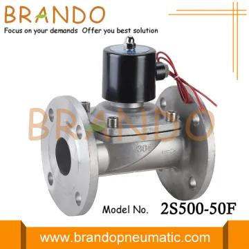 2'' Flange Stainless Steel Solenoid Valve For Water 24V 110V 220V