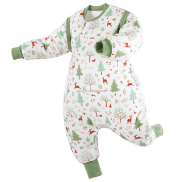 Autumn Winter Thickened Cotton Pajamas and Sleepwear for Toddlers