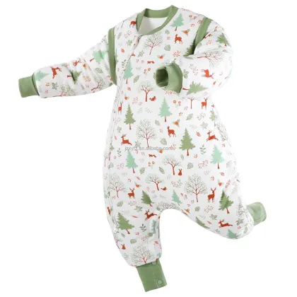 Autumn Winter Thickened Cotton Pajamas and Sleepwear for Toddlers