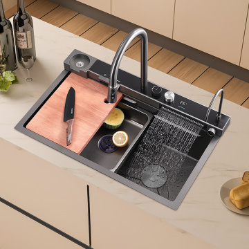 Modern nanotechnology waterfall kitchen sink faucet