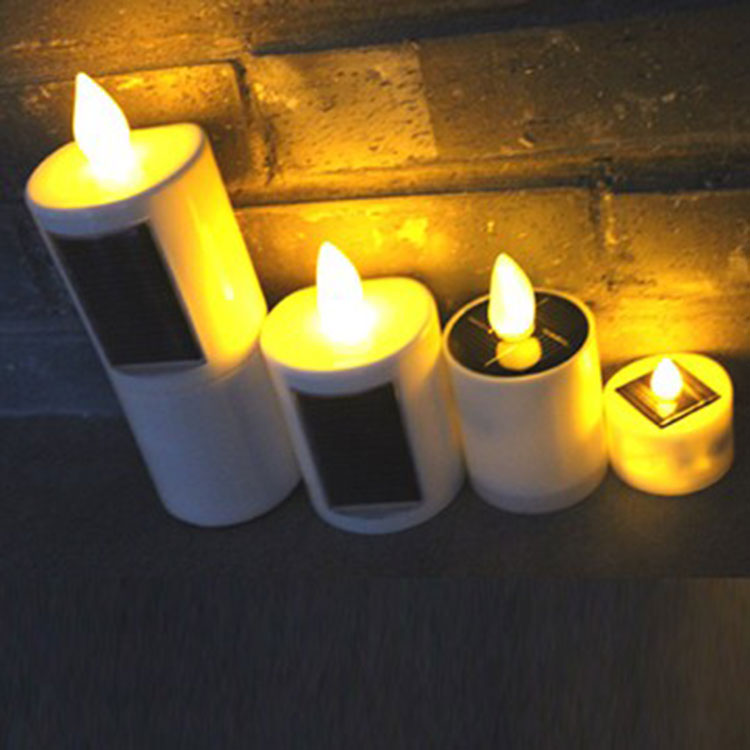 Velas de cementerio solar LED impermeable al aire libre