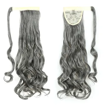 Wholesale Natural Color 20 Inch Chorliss Messy Curly Wrap Around Blonde Ponytails Afro Kinky Synthetic Ponytail Hair Extensions