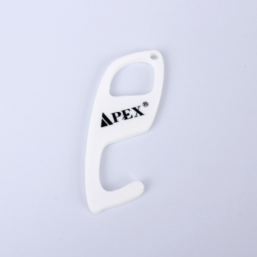 APEX dörrhandtagsöppnare i vit bakteriefri plast