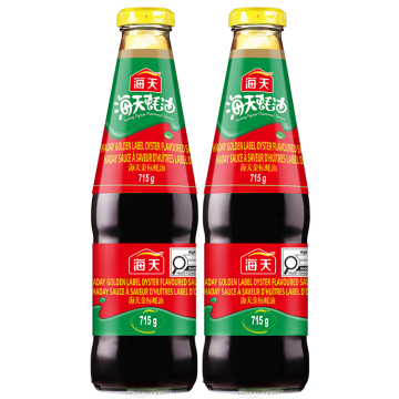 Haitian 715g Golden Label Oyster Sauce in Glass Bottle for Family Cooking