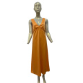 Elegant V-Neck Long Sleeveless Dress