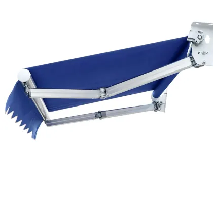 GULI rain prevention wall fix aluminum awning outdoor shade retractable awning rain shade for business building