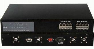 16 Port Switch Power Over Ethernet Full / Half Duplex Auto