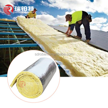 Glass Wool Roll Insulation: Fiberglass Wool Blanket with Aluminum Foil