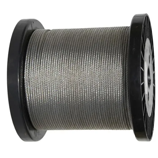 AISI304 Stainless Steel Wire Rope 7x19 High Strength