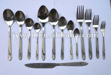 Stainless Steel Tableware Set With Sand Blast