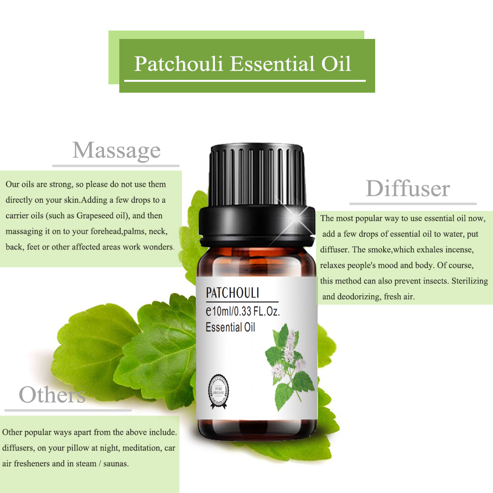 10ml diffuser wholesale patchouli essential oil massage