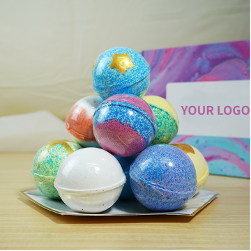 Wholesale Custom Ball Shape Bath Fizzer Gift Set - Handmade Organic Bath Supplies