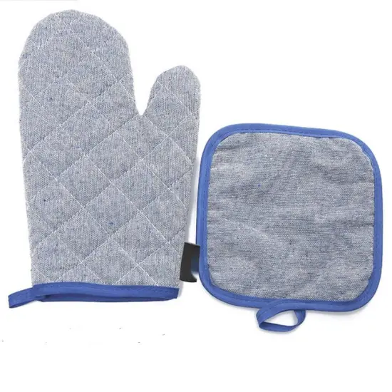 Heat insulation gloves + pad set