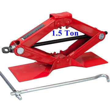 1.5 Ton Red Steel Scissor Lift Jack Car Kit