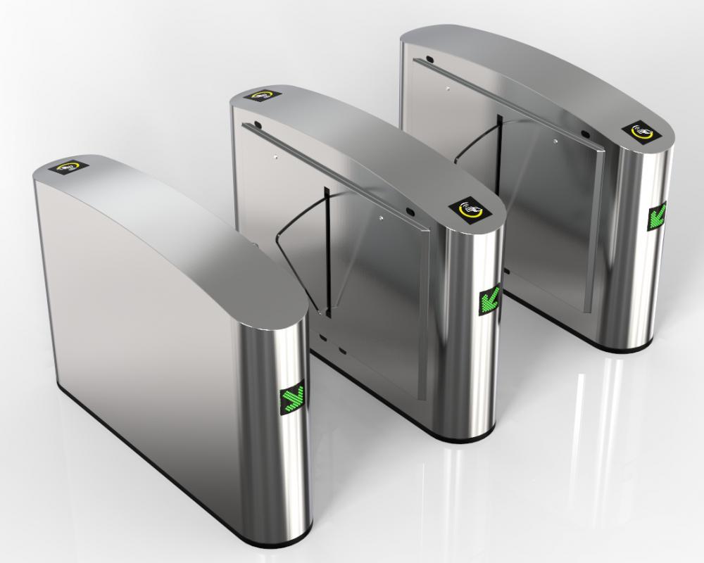 Flap Barrier Rfid Card Turnstile