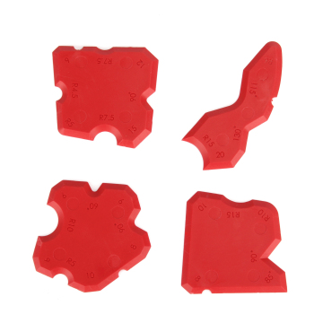 4-Piece High-Quality Grout Spreader and Caulk Remover Set: Essential Tools for Finishing and Silicone Sealant Applications