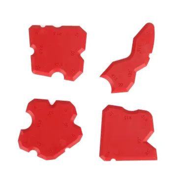 4-Piece High-Quality Grout Spreader and Caulk Remover Set: Essential Tools for Finishing and Silicone Sealant Applications