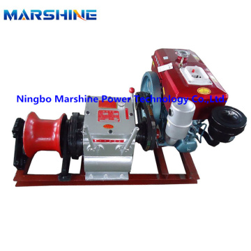 Gasoline Power Wire Rope Cable Pulling Engine Winch