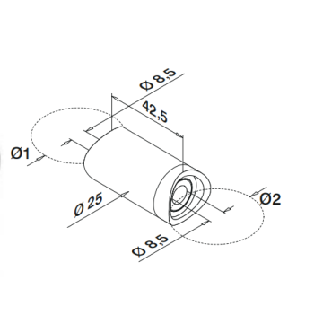 Adaptador de pasamanos de alta calidad para escaleras