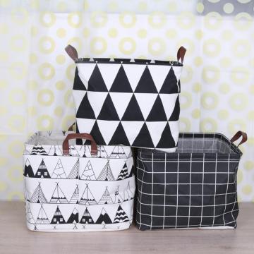 33*33cm Folding Laundry Basket Cartoon Storage Barrel Standing Clothing Toys Storage Basket Organizer Toys Holder Pouch