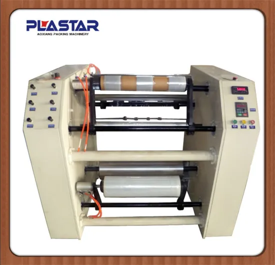 Machine packing film rewinding machine