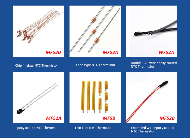 Ntc Thermistor Mf52a Ntc-mf52-103/3435 10k Ohm Temperature Sensor, High ...