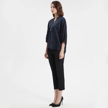 lady solid blouse shirt printed shirt office shirt