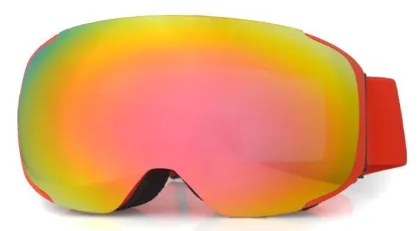 Custom comfortable wearing anti fog snow ski goggles eyewear