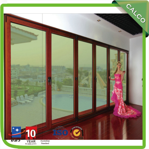 Glass interior folding doors