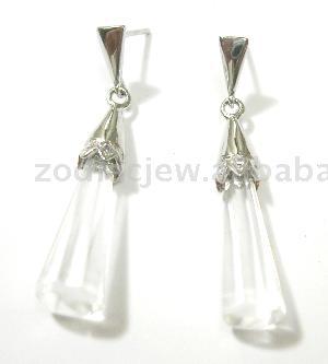 925 sterling silver earring with CZ setting