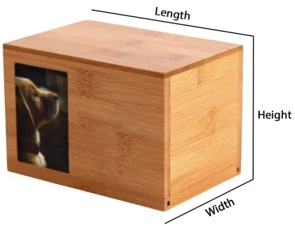 Wooden Pet Urns: Discreet Memorial Photo Urns for Small Animals