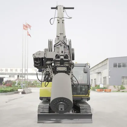Electric Vibrating Hammer Pile Driver for Ground Screws and Square Rod Piles