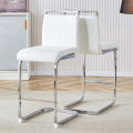 modern white bar chair