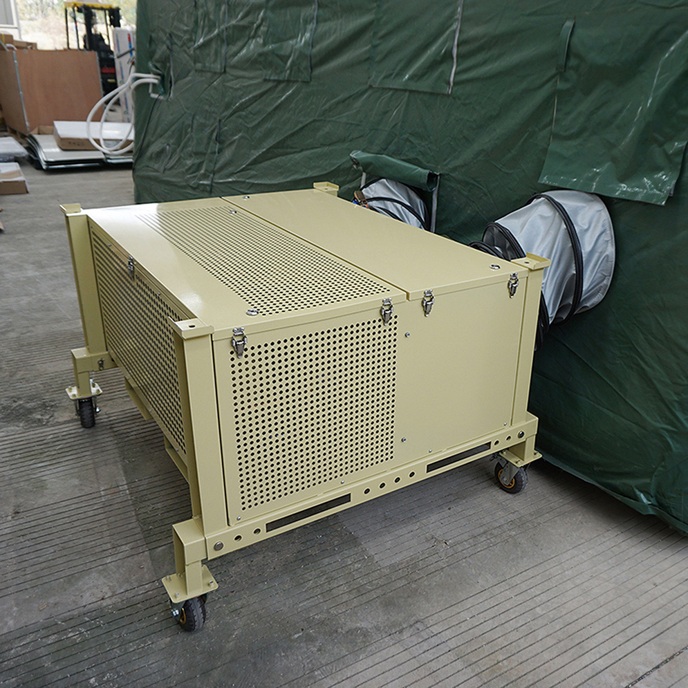 Uso de la unidad de control ambiental 60000BTU para campamentos militares