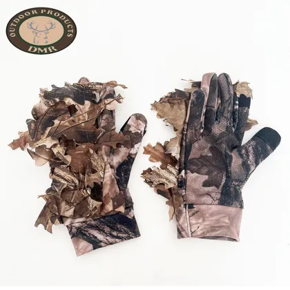 3D Leaf Camo Hunting Gear: Customize Field Gloves for Outdoor