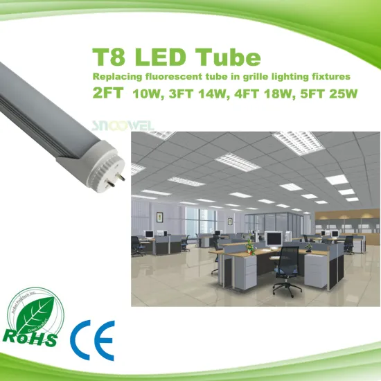 120cm 4ft T8 LED tube 18w with milky cover or clear cover