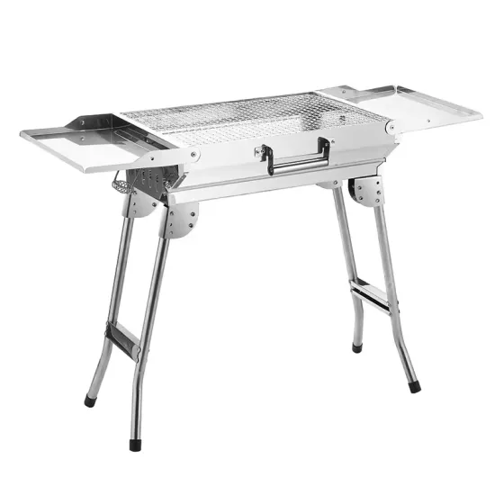 Custom Mini Charcoal Bbq Grill Camping Foldable Small Portable Folding Charcoal Barbecue Grill