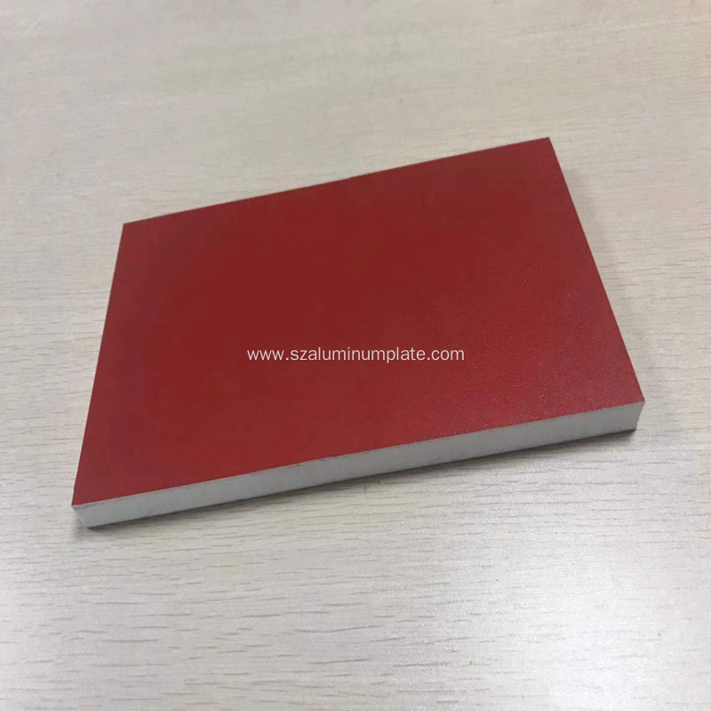 Red PVDF Fireproof Aluminum composite plate for decorate