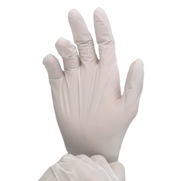 ตัวอย่างฟรี: ถุงมือยางสีขาวขายร้อน - ถุงมือตรวจสอบที่ไม่ใช้งานได้