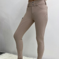 Beige Workout -Wettbewerb Reithose für Frauen