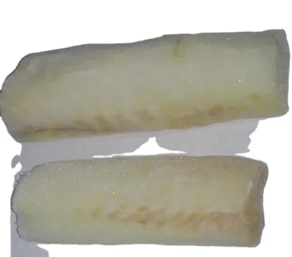 Frozen pacific cod fillets loins