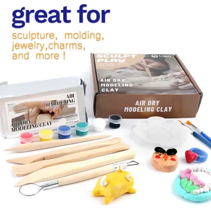 High Quality Air Dry Clay DIY Art Set for Children's Modeling Crafts