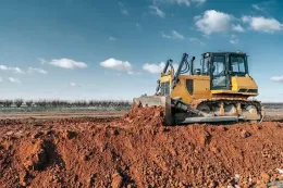 Powder coating for bulldozer