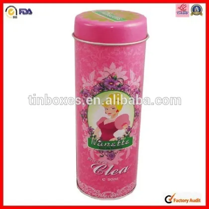 high reputation empty tea round gift tin cans