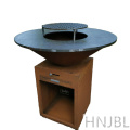 Corten Steel Firepit BBQ Grill