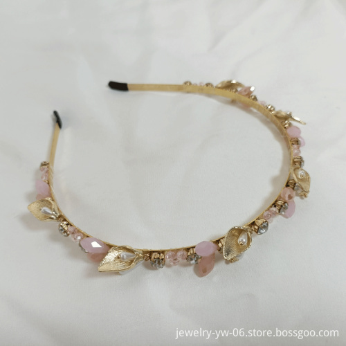 Wholesale Bulk New Fashion Hair Hoop Jewelry - Shiny Bridal Wide Pearl Headbands